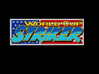 World Cup Striker title screen for Super Nintendo